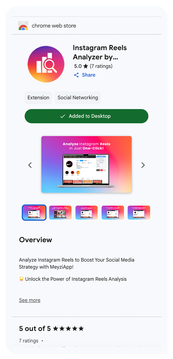 Meyziapp Chrome Extension Interface